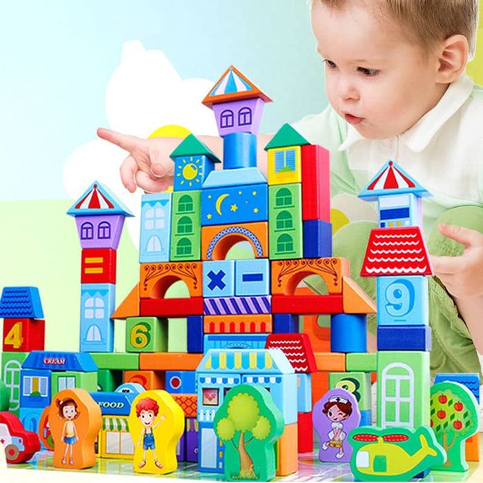 100pc Urban Traffic Building Blocks