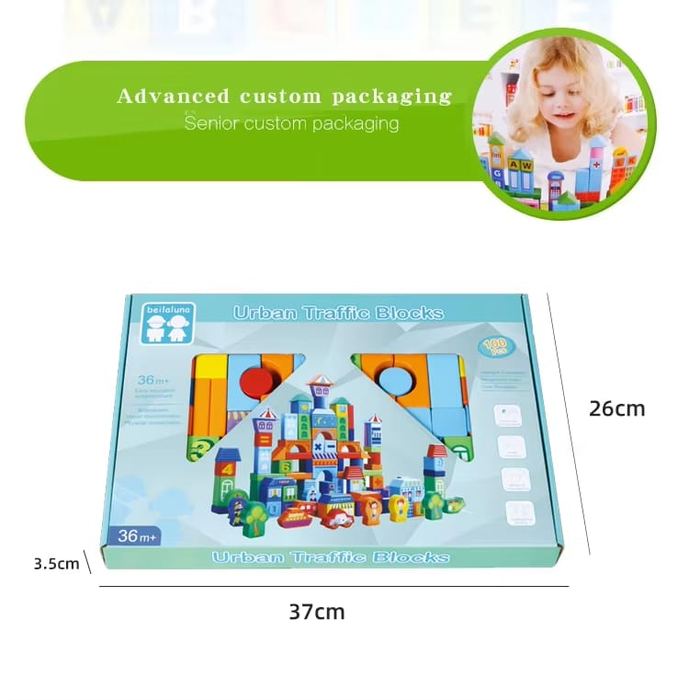 100pc Urban Traffic Building Blocks