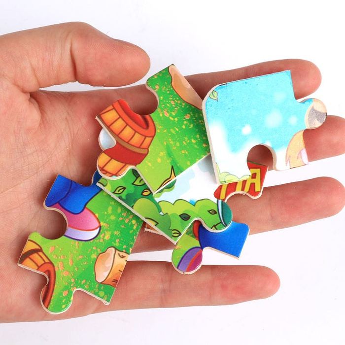 Wooden Jigsaw Puzzles (Set of 7)